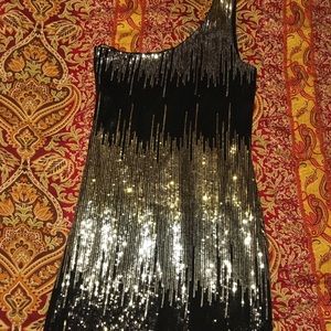 Sequin Fitted Mini Dress